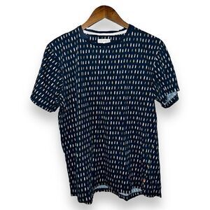 Far Afield Navy Surfboard Print S/S T Shirt Size 3 L